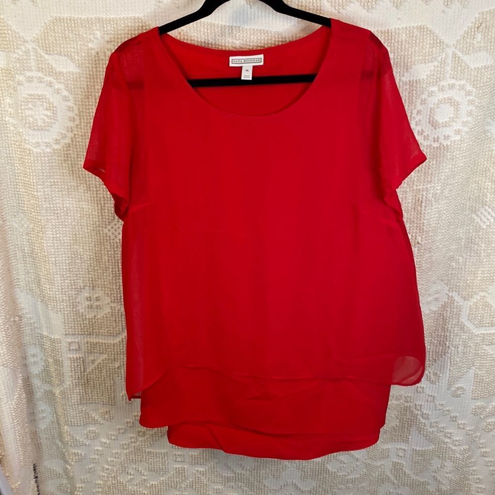 Red Dana Bachman Top XL